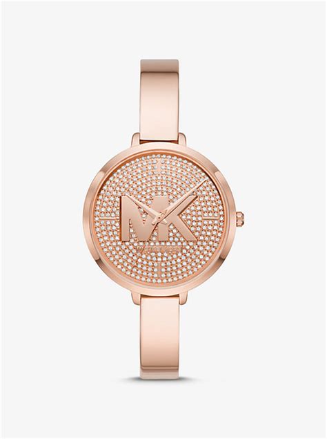 michael kors women's charley rose gold-tone watch|Michael Kors Women's Rose.